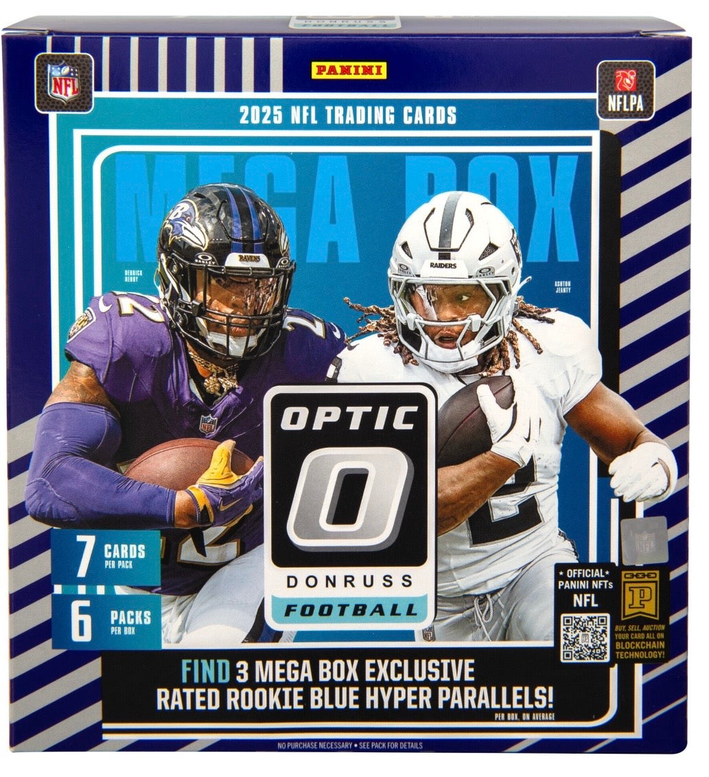 2025 Panini Optic NFL Cards Mega Box