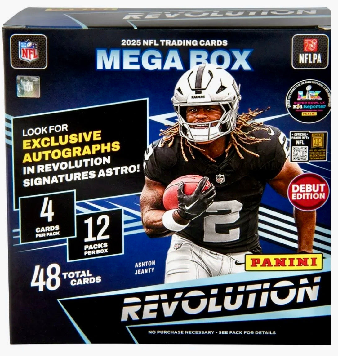 2025 Panini Revolution NFL Cards Mega Box