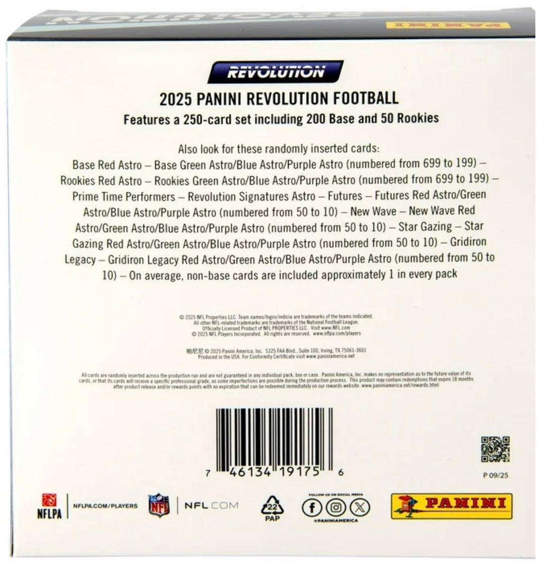 2025 Panini Revolution NFL Cards Mega Box